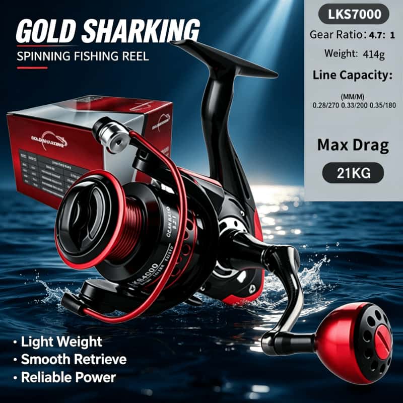 GOLD SHARKING-Spinning Reel, M - Daiwa Reel Fuego incelemesi ve fiyatı