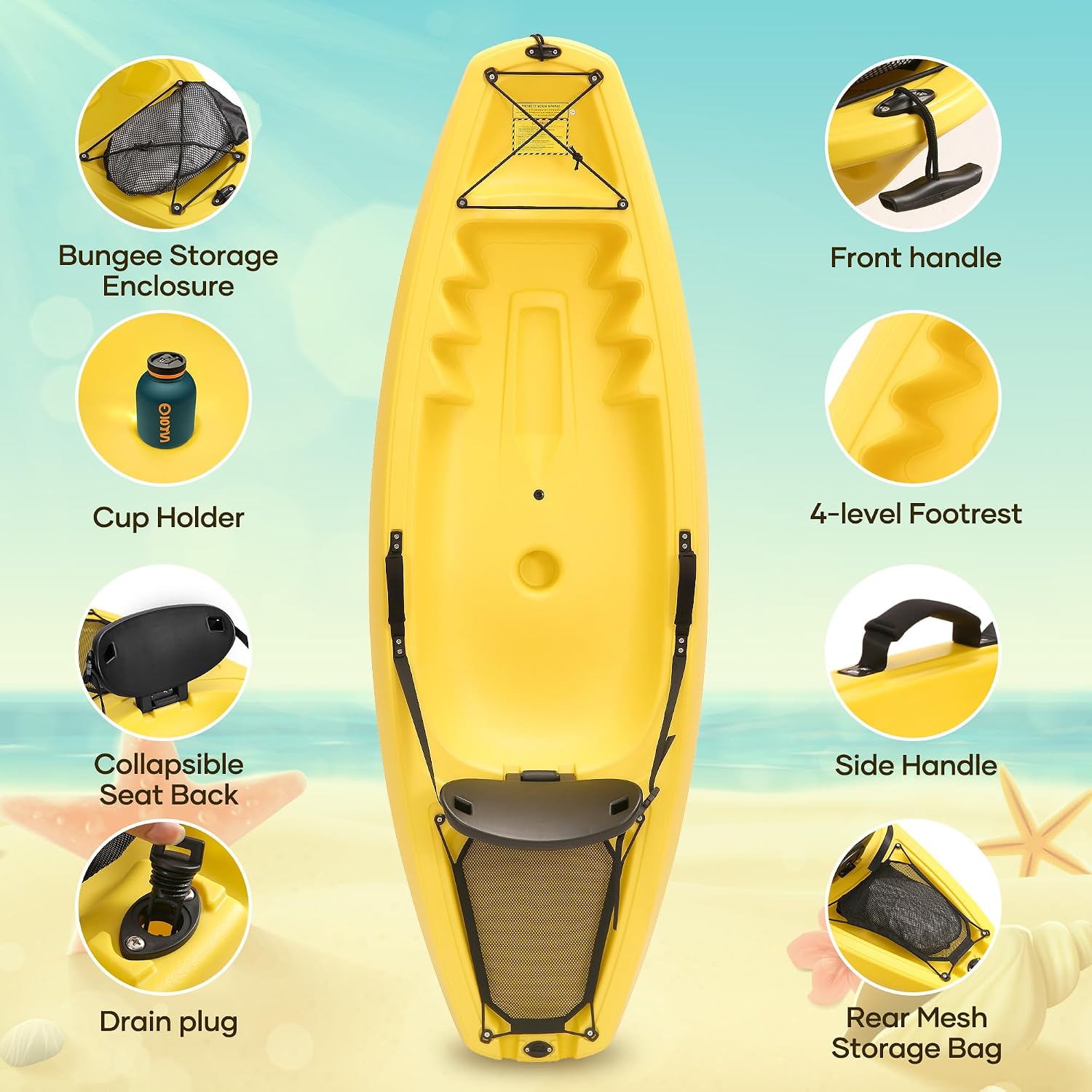 Kürekli Kayak 6.5 FT Sert Gövd - Fishing Kayak Paddle incelemesi ve fiyatı