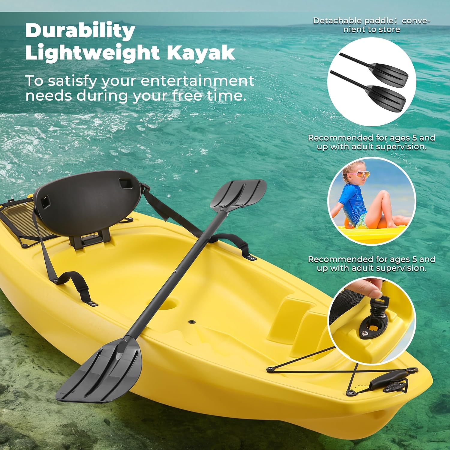Kürekli Kayak 6.5 FT Sert Gövd - Fishing Kayak Paddle incelemesi ve fiyatı