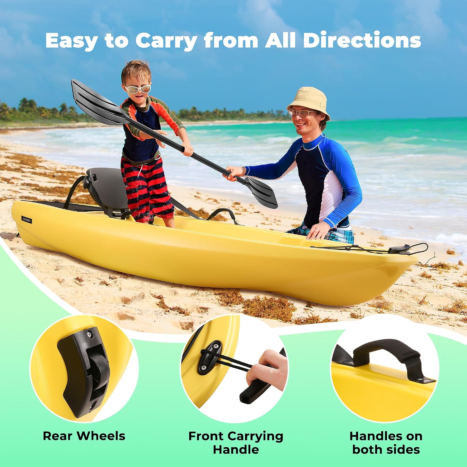 Kürekli Kayak 6.5 FT Sert Gövd - Fishing Kayak Paddle incelemesi ve fiyatı